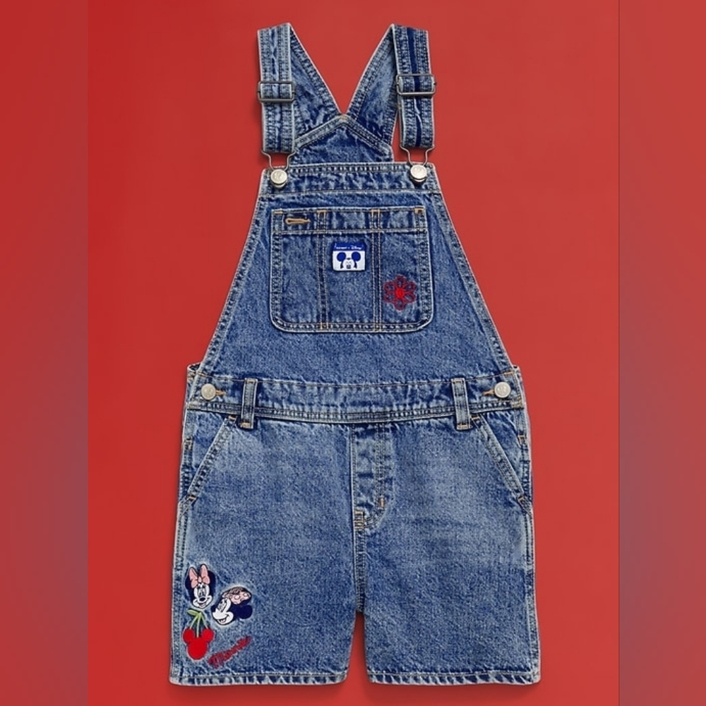 Old Navy x Disney Jean Shortalls for Girls Size XS (5)